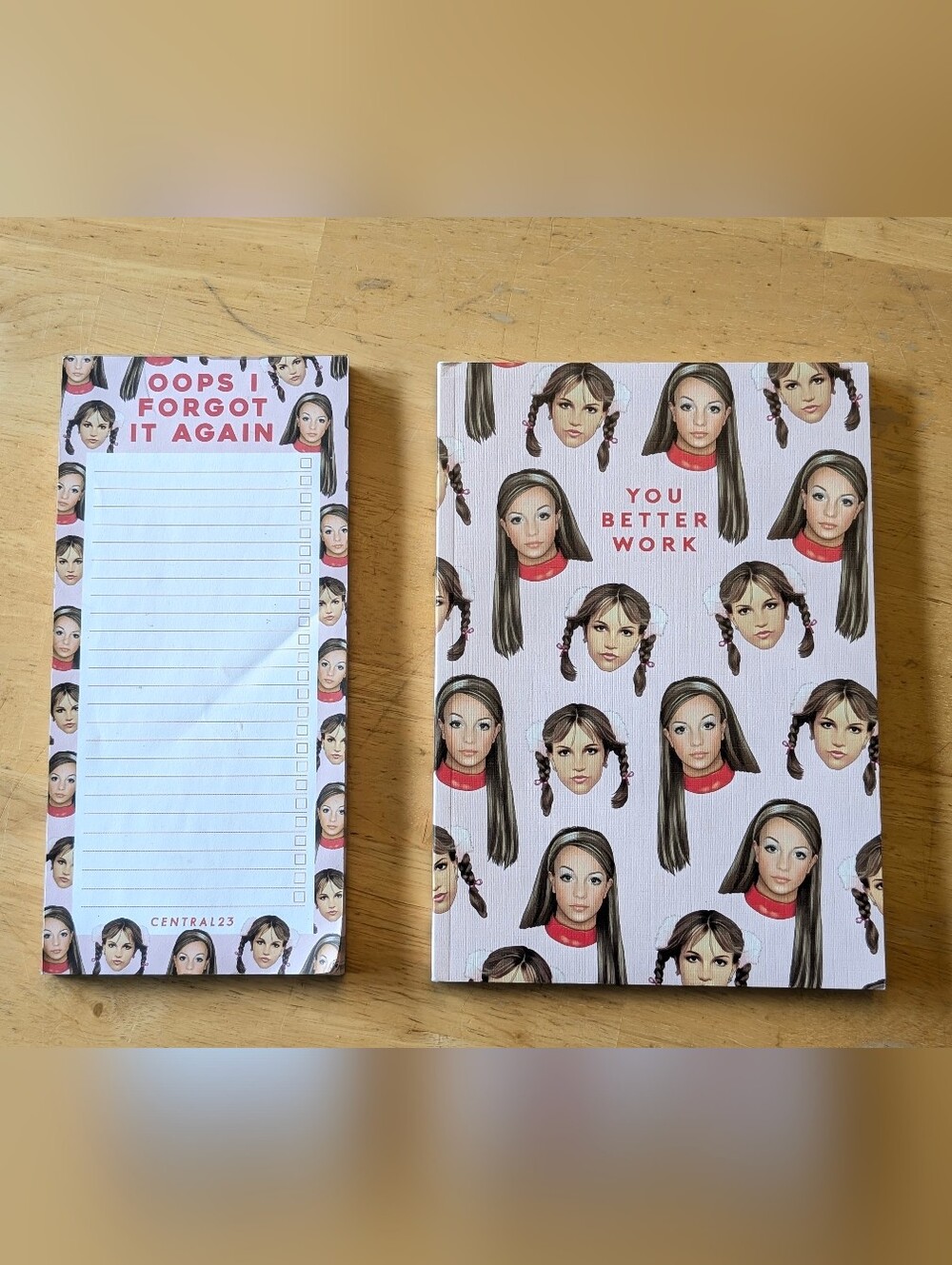 Britney Spears Stationary Set You Journal Notebook and List Pad